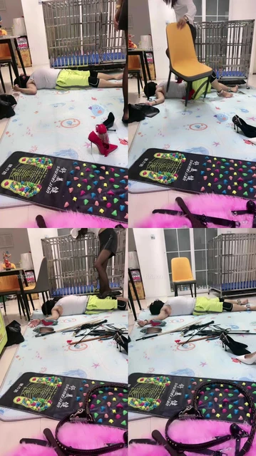 【狠欣然】圈养犬化虐待情侣奴【下】