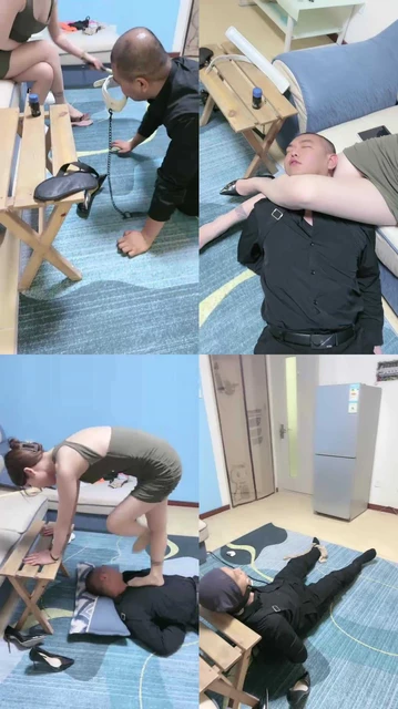 【领主老大】高跟肉丝腿绞窒息/白棉袜诱惑深喉/开口器强制喂圣水