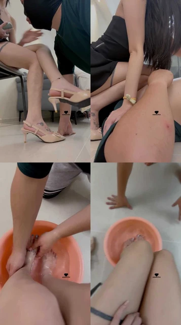 【小软】捆绑生活化伺候-舔脚-脚底按摩