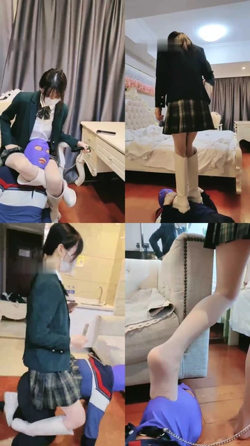 【暴力美学】jk白靴腿绞/白靴踢裆/坐脸/白丝深喉/舔脚