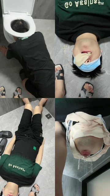 【美羊羊】头压马桶/拖鞋短丝踩虐/咀嚼袜子/跪求圣水