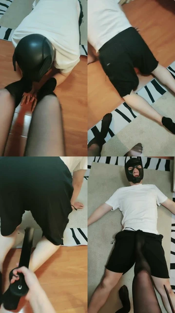 【冰女王艾斯】性感女神黑丝高跟狂舔虐