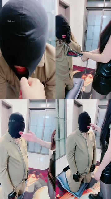 【芷镜小主】狗链锁链拴狗-鞭打耳光