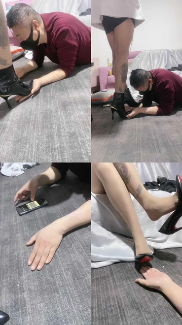 【冰诺】高跟短靴碾压踩狗爪