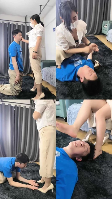 【冰爷】狠抽耳光/高跟碾压踩/蹂躏狗脸