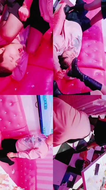 【bibi团】双S-KTV-长靴黑丝全体重踩踏-转胯