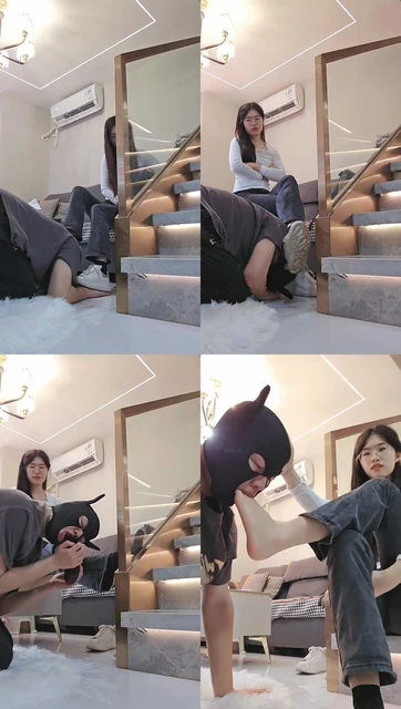 【嘉妮】运动后脏鞋臭袜踩虐