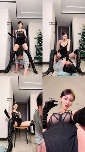 【艾琳】电击鞭子虐/胯下羞辱/长靴踩虐/掐乳