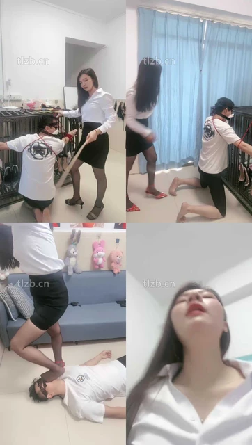 【木子大大】捆绑狗笼恶魔惩罚开始