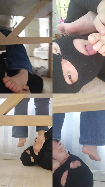 【樱樱】桌底视角-高中生S让狗除脚臭【下】