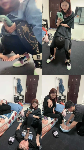 【安主子】情侣主-脏鞋黑短丝踩虐绿帽狗