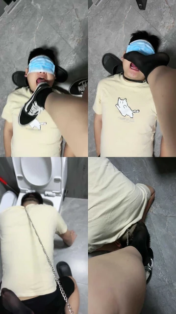 【美羊羊】清理脏鞋黑袜/强制闻鞋窝/舔马桶