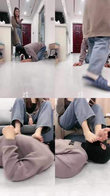 【惜沫】强制闻小白鞋棉袜/袜子塞嘴强迫吃