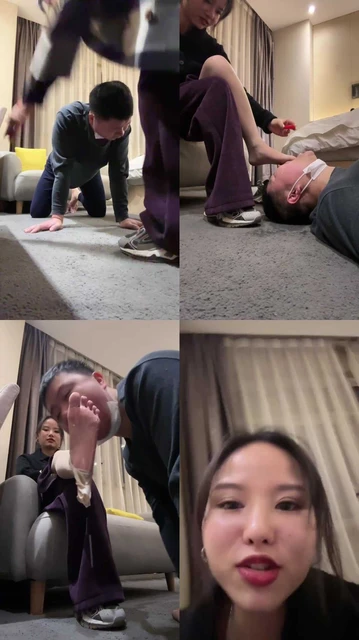 【婂婂】御姐脚喂食牛奶/脚耳光