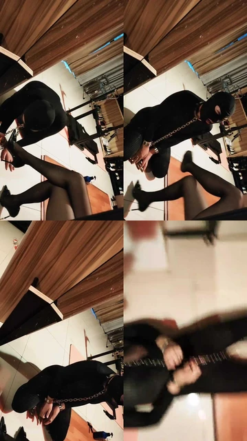 【蛮蛮女王陛下】枷锁刑具囚禁/黑丝高跟踩虐