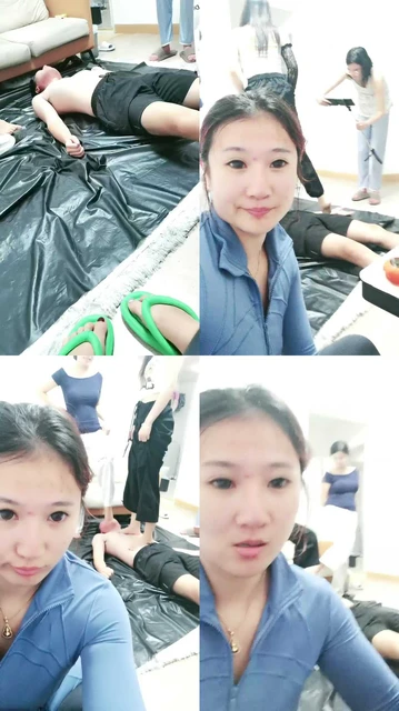 【战一柔】3S姐妹花轮流踩踏抖M【双视角版】