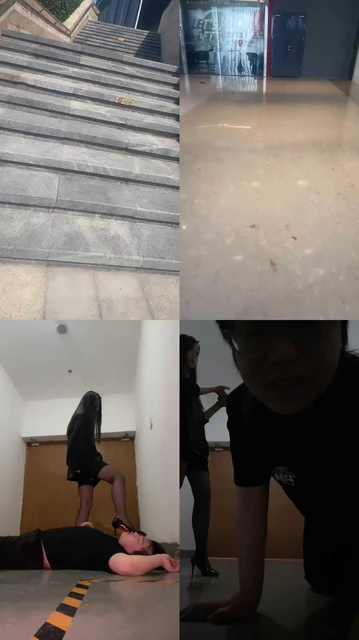 【素人挖掘机】商场开发路人S-黑丝高跟虐/耳光