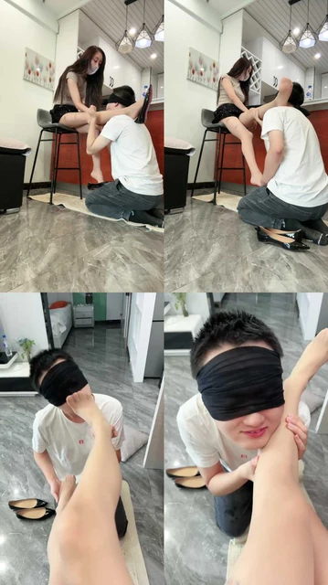 【苒溪】白领S-居高临下美足诱惑虐