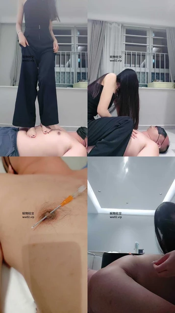 【梓晨大大】全体重踩踏/重度虐乳