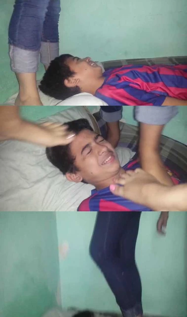 【欧美女王】五女锻炼男孩抗压能力