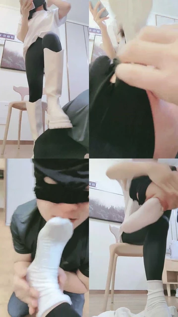 【妮蔻S】长靴舔鞋底/碾压狗头/超臭原味棉袜气味控制