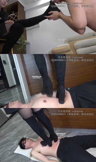 【彼岸花】导员训斥笨学生 舔鞋踩踏 成为靴下狗