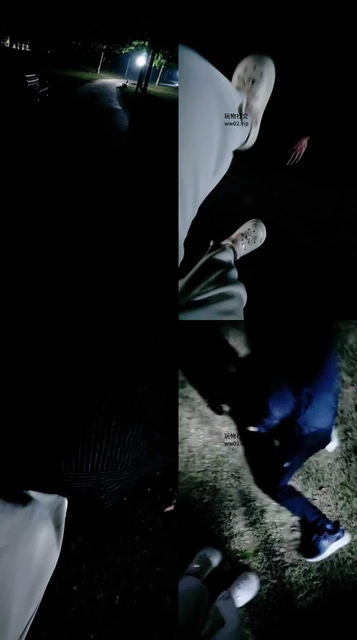 【拽拽】户外深夜公开溜贱奴