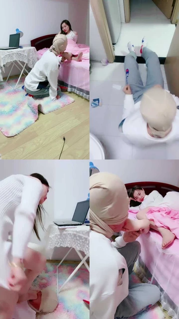 【艾琳】圈养伺候主人下班