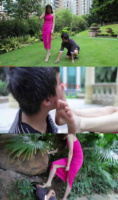 【HPL栖心之栈】【尔岚】尔岚户外调教舔玉足、吃土