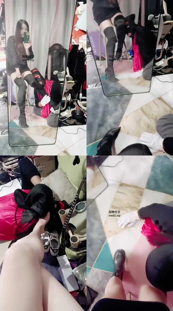 【美柠】长腿车模S长靴肉丝虐杀