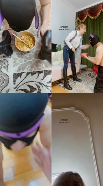 【魔鬼天使】长靴踩虐/鞭打/碾压喂食