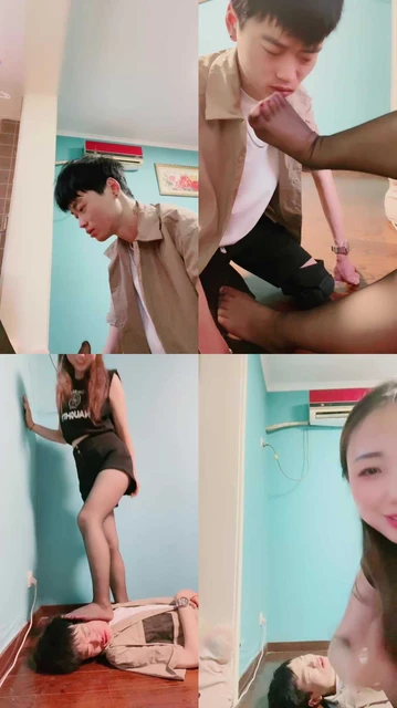 【语阳】黑丝脚蹂躏狗脸/插嘴/脚抽耳光