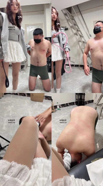【米奇妙妙屋】小白鞋白袜虐-掐乳/重度鞭打抽耳光