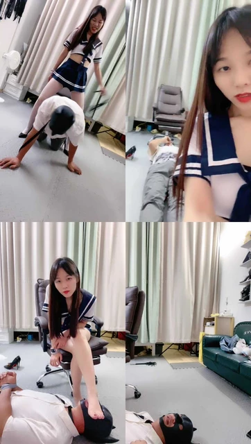 【奶萍】学院风-转胯/闻舔白丝/捆绑/袜子塞嘴