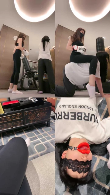 【美美子】母畜-白袜S-人肉沙包-叼白袜