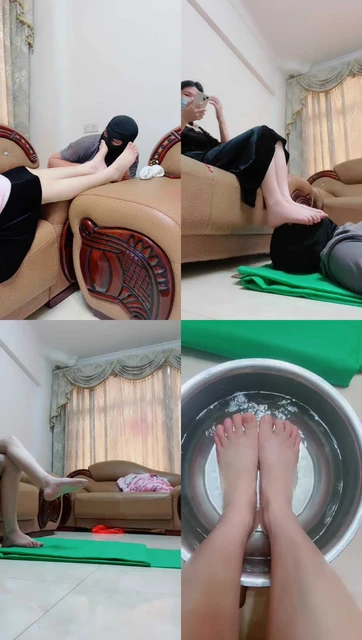 【颖颖】白棉袜诱惑-伺候主人午休起床