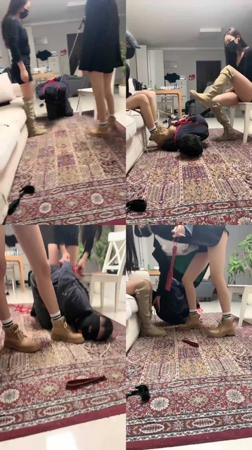 【Da猫】五花大绑踩狗头强制鞭打【三视角版】