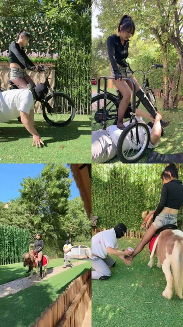 【红焱】庄园式调-高贵公主S-人力拉车-黑丝踩踏-踩踏喂食