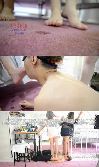 【欣欣】【萱萱】【奴隶岛】欣欣、萱萱双人裸足调教