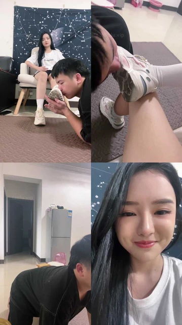 【子琳女王】闻穿了一天的袜子鞋/鞋底口吐喂食/坐垫/sp口水/骑马