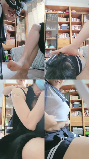 【胭脂泪痕】女奴舔主子裸足坐脸