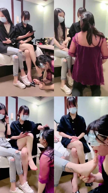 【丹祖宗】素人闺蜜第四弹-鞋塞嘴/骑脖子/舔臭脚【三视角版】