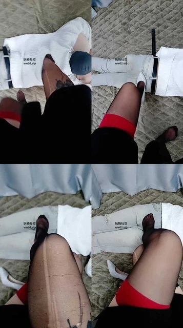 【姗姗】高跟黑丝踩脚垫奴才