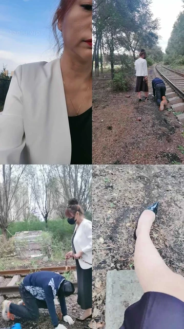 【魔鬼天使】户外犬化遛狗爬行【完整版】