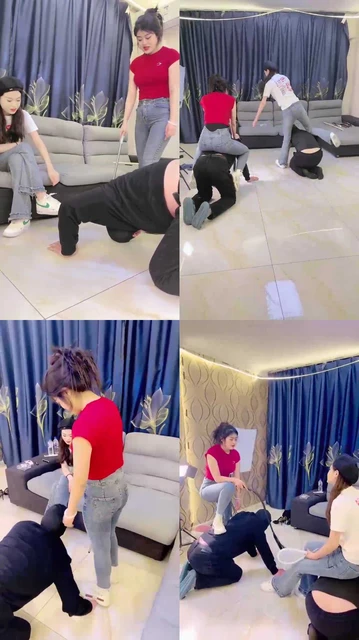 【凉爽S】双S暴力踢踹/藤条抽/人体烟灰缸【双视角版】