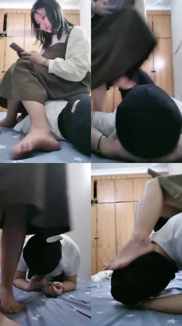 【黑兔sama】裸足全体重踩踏专场