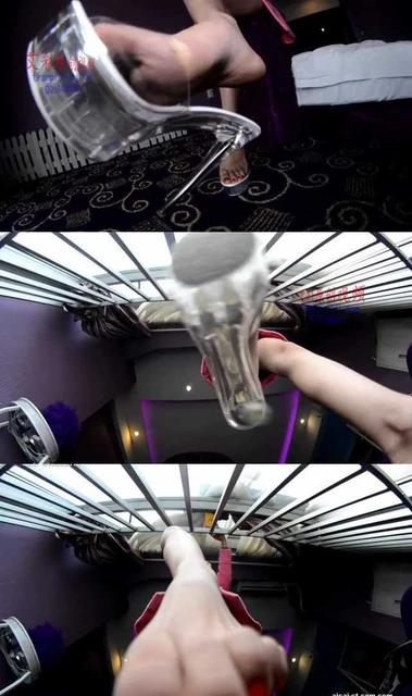 【萱萱】【奴隶岛】萱萱POV白嫩裸足+水晶高跟指挥舔脚踩踏