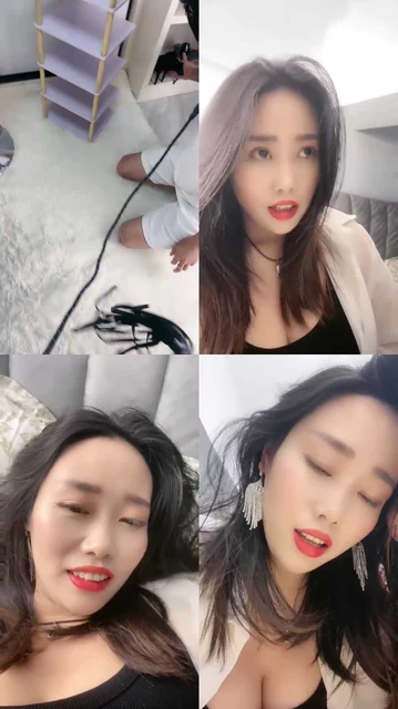 【娇娇】狗舌清理高跟鞋/紫色丝袜诱惑