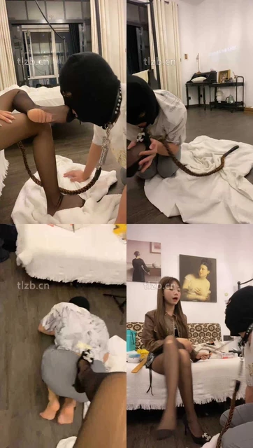 【可儿女王】黑丝高跟美腿跪舔