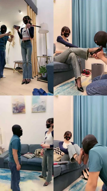 【暴力美学】御姐高跟暴踩/口水吐/滴蜡/提档